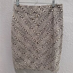 Anthropologie Patterned Pencil Skirt